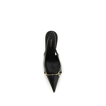 Gucci Black Calf Leather High Heel Pumps