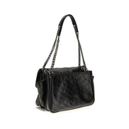 Saint Laurent Black Calf Leather Shoulder Bag
