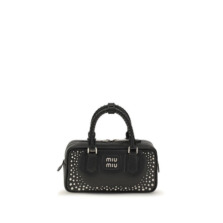Miu Miu Black Calf Leather Shoulder Bag