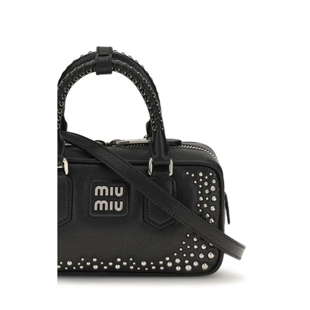Miu Miu Black Calf Leather Shoulder Bag