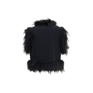 Fendi Black Wool Sleeveless Jacket