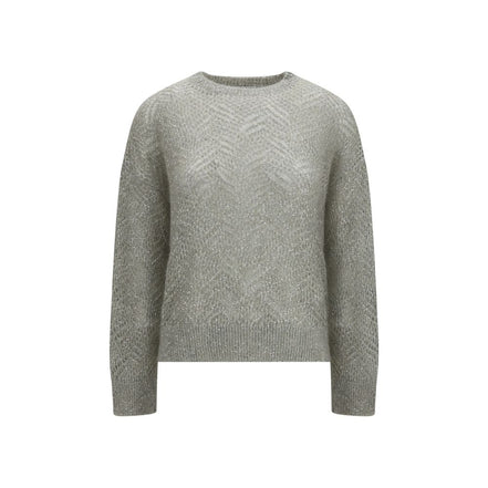 Brunello Cucinelli Gray Linen Sweatshirt