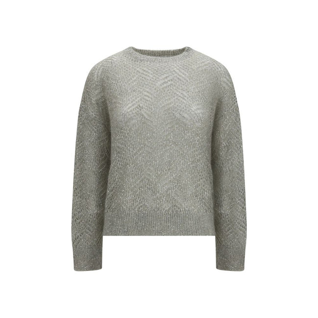 Brunello Cucinelli Gray Linen Sweatshirt