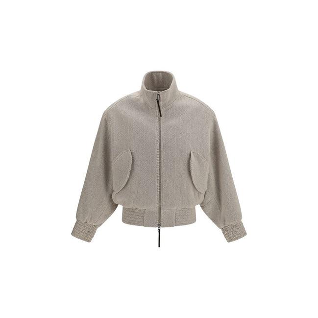 Jacquemus Beige Wool Bomber