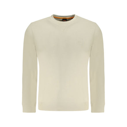 Hugo Boss Beige Cotton Men Sweatshirt