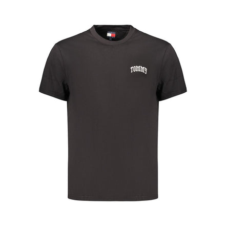 Tommy Hilfiger Black Cotton Men's T-Shirt