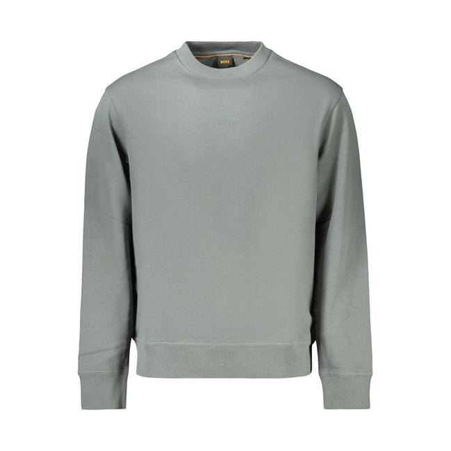 Hugo Boss Green Cotton Sweatshirt