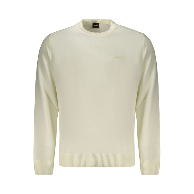 Hugo Boss White Wool Sweatshirt