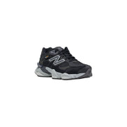 New Balance Black Suede Leather Chunky Sneakers