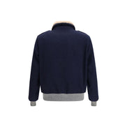 Brunello Cucinelli Blue Cashmere Full-Length Jacket