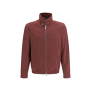 Brunello Cucinelli Bordeaux Wool Full-Length Jacket