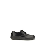 Prada Black Calf Leather Low Top Sneakers