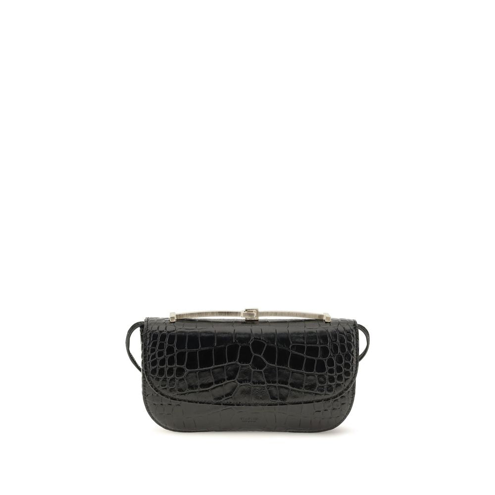 Tom Ford Black Calf Leather Shoulder Bag