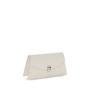 Alexander McQueen White Calf Leather Shoulder Bag