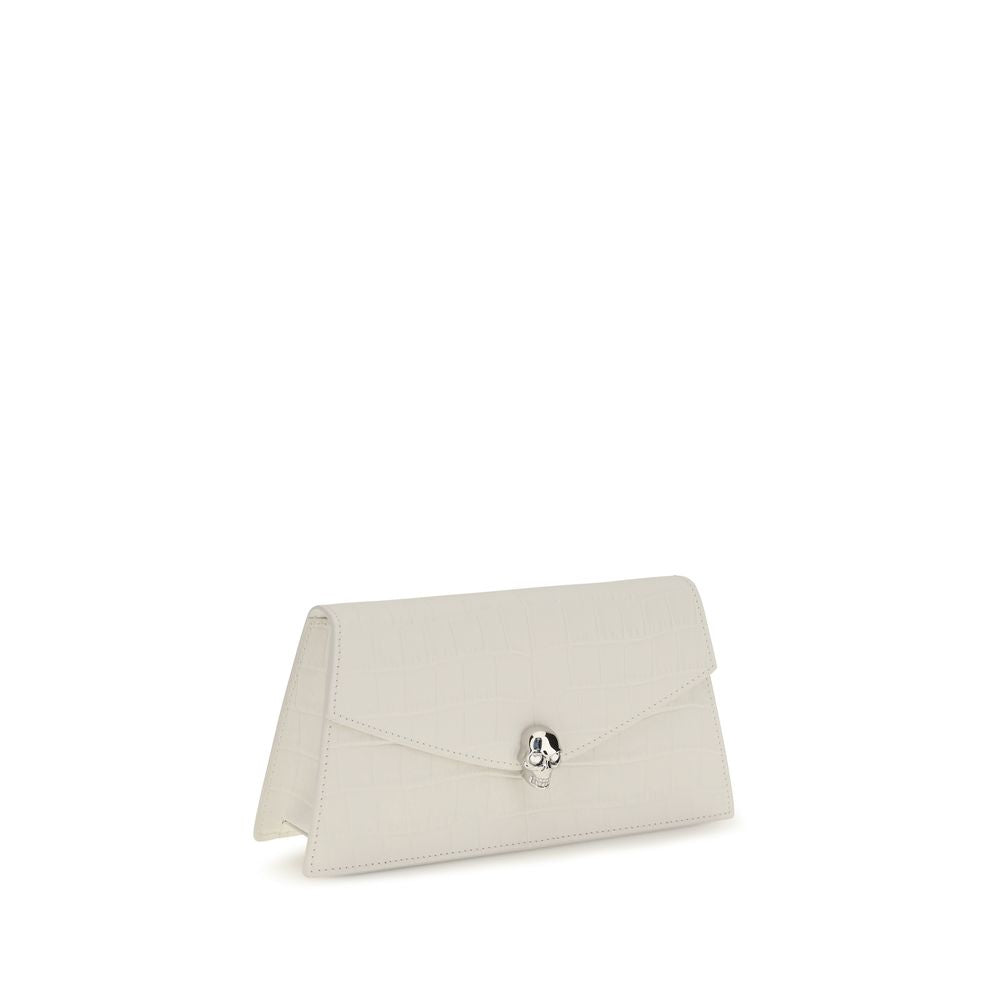 Alexander McQueen White Calf Leather Shoulder Bag