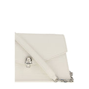 Alexander McQueen White Calf Leather Shoulder Bag