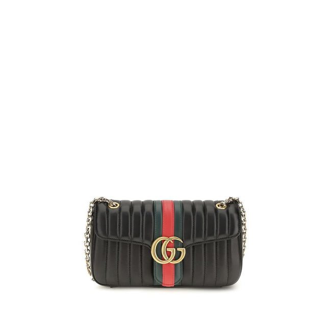 Gucci Black Calf Leather Shoulder Bag
