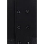Ami Paris Black Wool Bomber