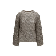 Brunello Cucinelli Beige Silk Sweatshirt