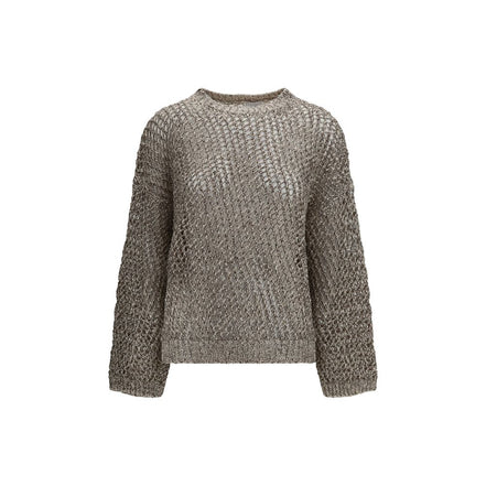 Brunello Cucinelli Beige Silk Sweatshirt