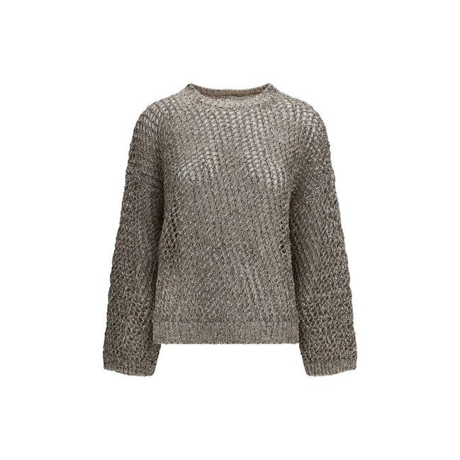 Brunello Cucinelli Beige Silk Sweatshirt