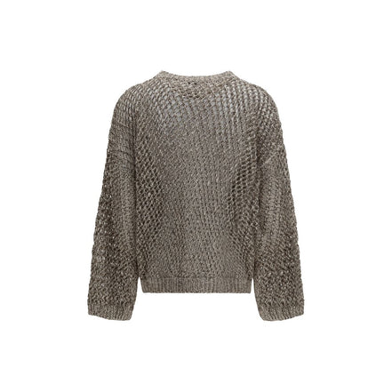 Brunello Cucinelli Beige Silk Sweatshirt