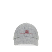 Brunello Cucinelli Gray Wool Cap (Baseball Hat)