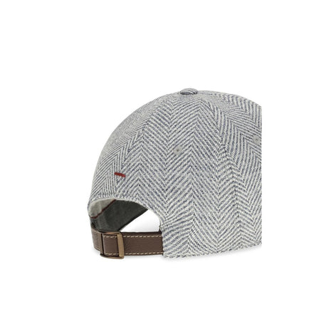 Brunello Cucinelli Gray Wool Cap (Baseball Hat)