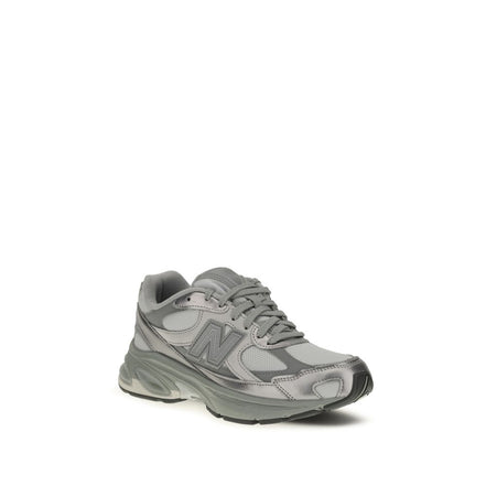 New Balance Gray Fabric Athletic Sneakers