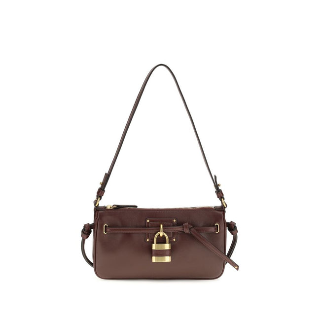 Chloé Bordeaux Calf Leather Shoulder Bag
