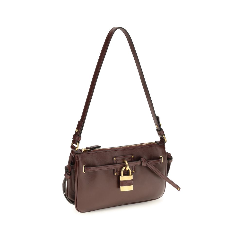 Chloé Bordeaux Calf Leather Shoulder Bag