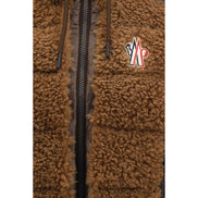 Moncler Grenoble Brown Polyamide Sleeveless Jacket