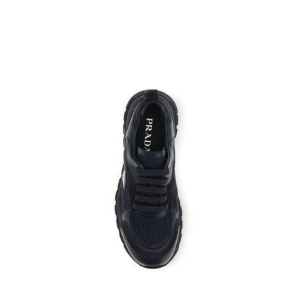 Prada Blue Fabric Athletic Sneakers
