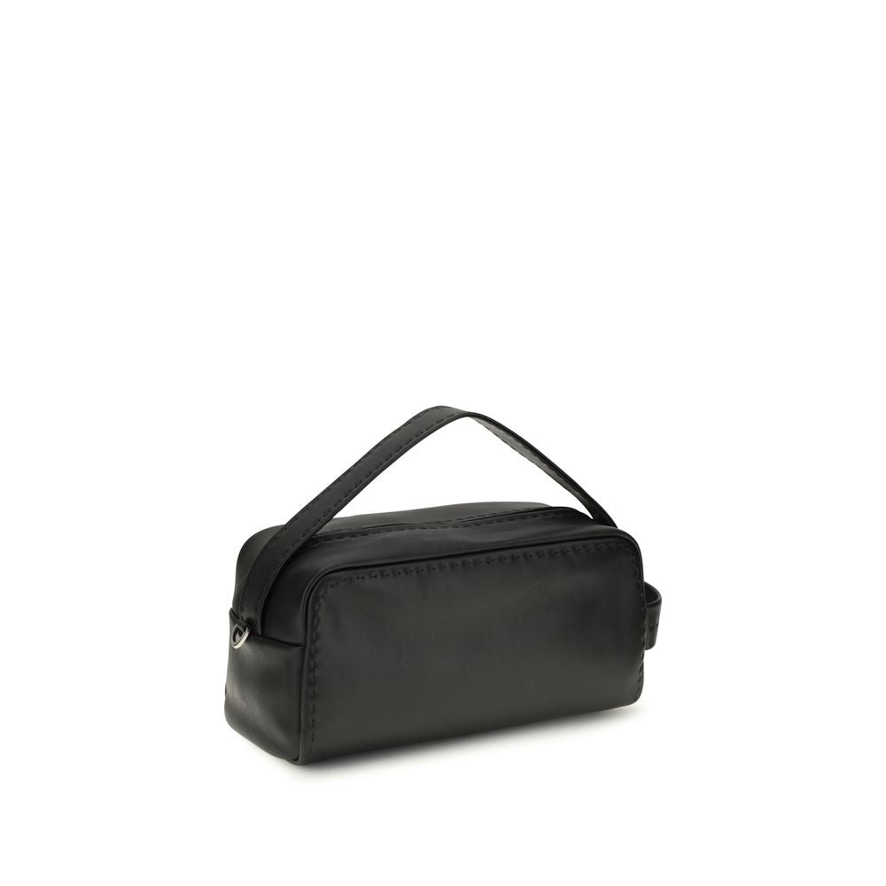 Prada Black Calf Leather Shoulder Bag