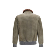 Brunello Cucinelli Bicolor Cashmere Bomber