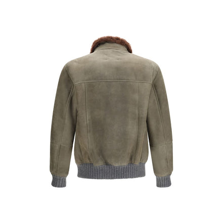 Brunello Cucinelli Bicolor Cashmere Bomber