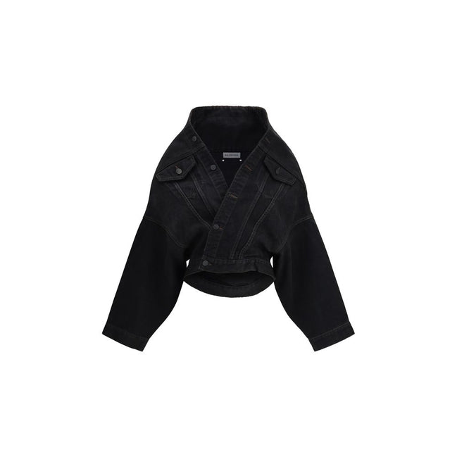 Balenciaga Black Cotton Denim Jacket