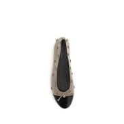 Tory Burch Beige Calf Leather Ballet Flats