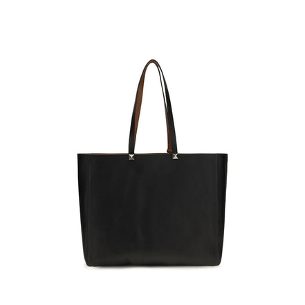 Valentino Garavani Black Calf Leather Shoulder Bag