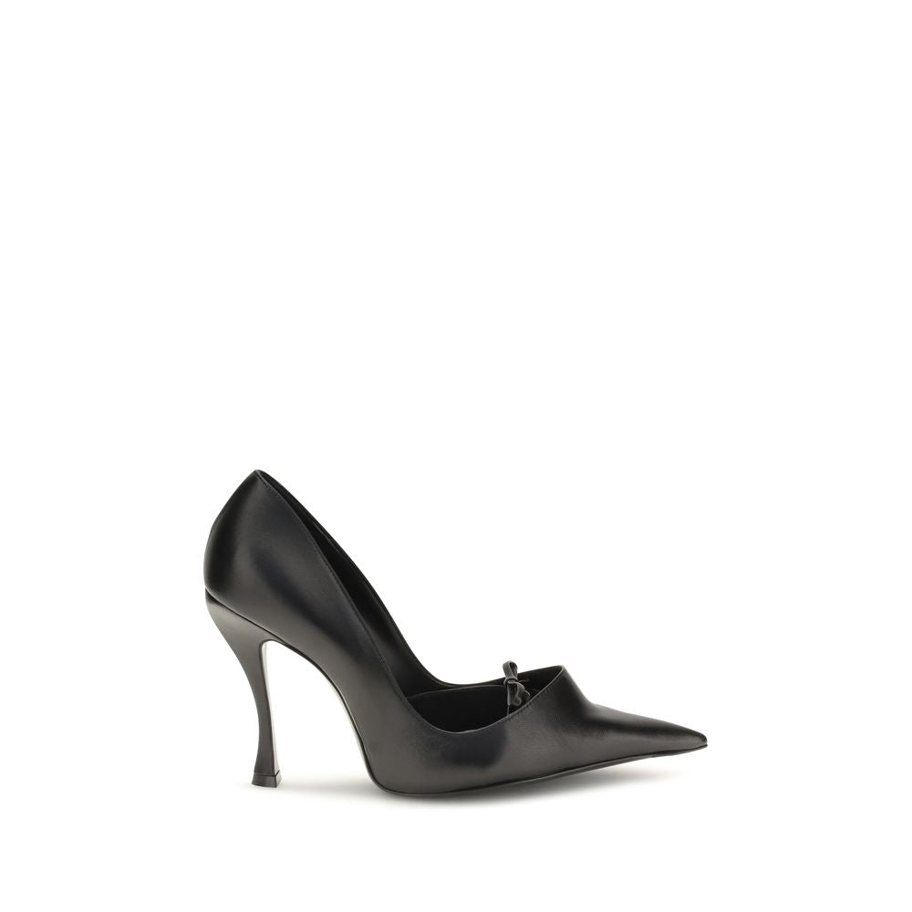 Balenciaga Black Lamb High Heel Pumps
