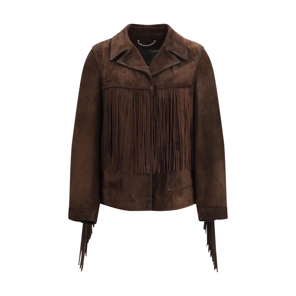 Golden Goose Brown Suede Leather Jacket
