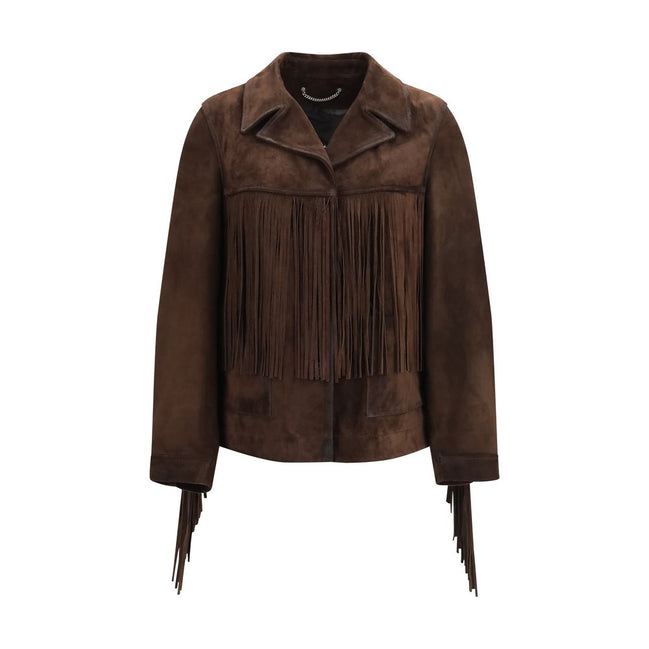Golden Goose Brown Suede Leather Jacket