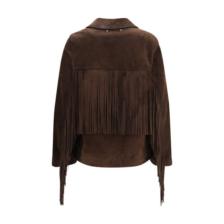 Golden Goose Brown Suede Leather Jacket