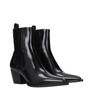 Christian Dior Black Leather Ankle Boots
