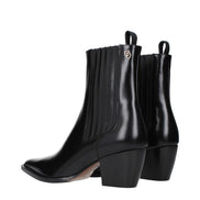 Christian Dior Black Leather Ankle Boots