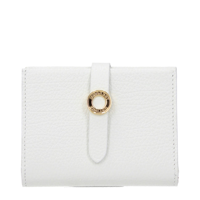 Burberry White Leather Wallet