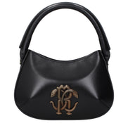 Roberto Cavalli Black Leather Handbag