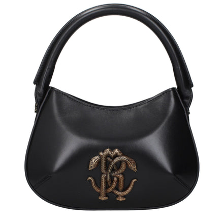 Roberto Cavalli Black Leather Handbag