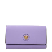 Versace Purple Leather Clutch Bag