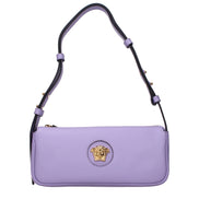 Versace Purple Leather Shoulder Bag